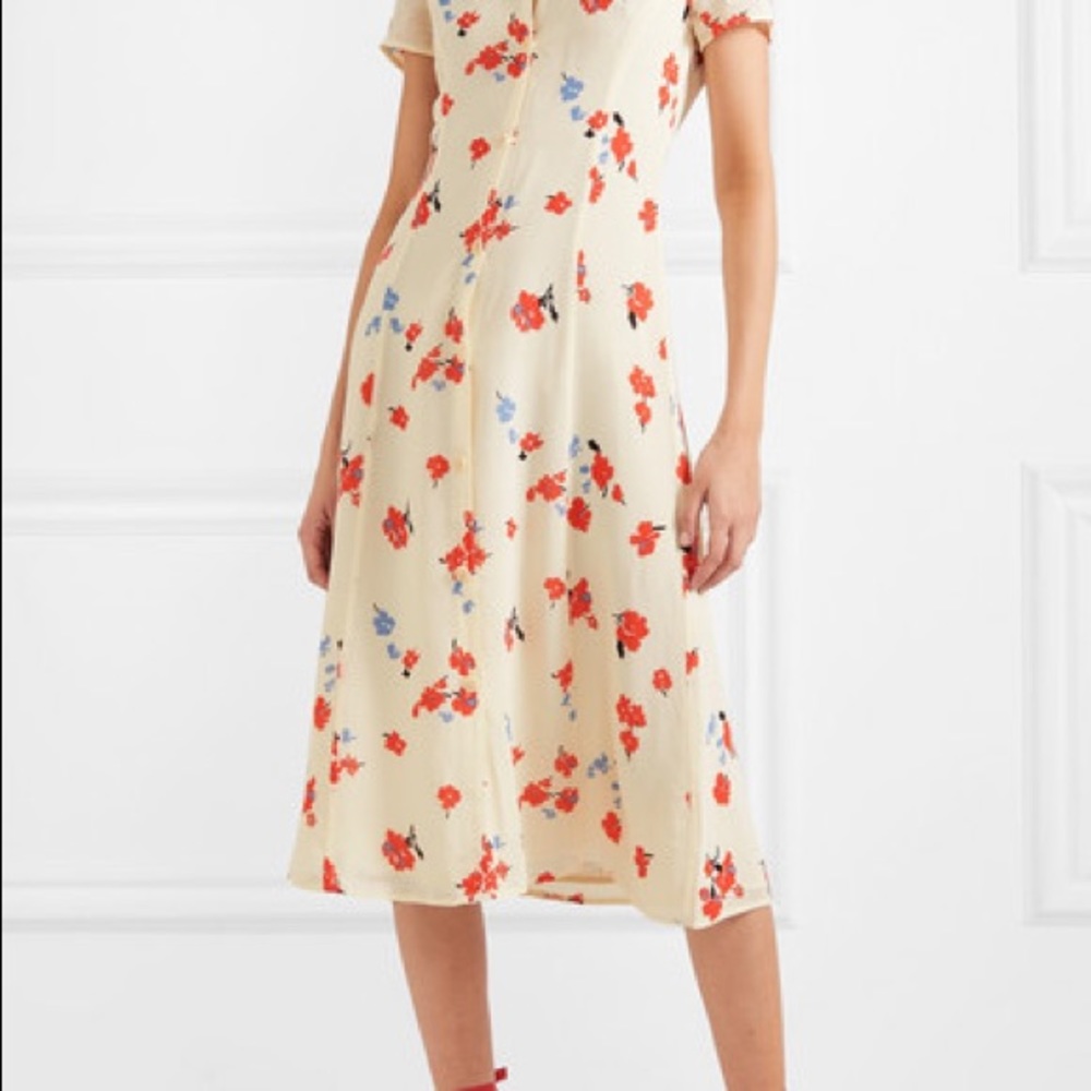 NWT REFORMATION floral dress $100 OFF Size 4 - Picture 2 of 7